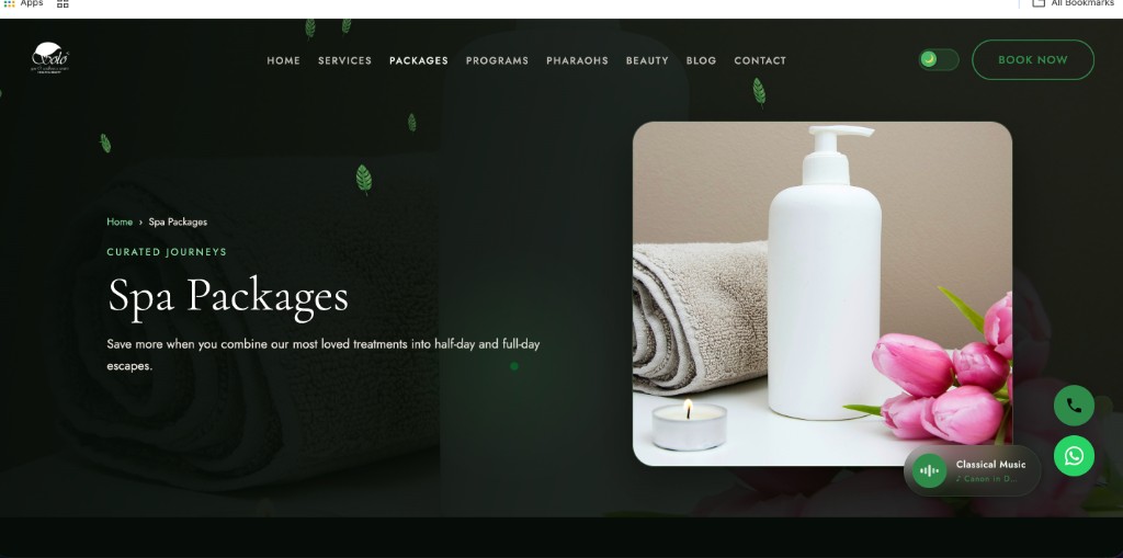 باقات السبا — Spa Packages